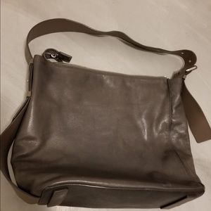 All Saints brown leather tote